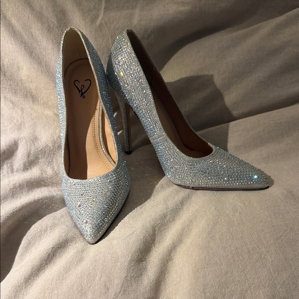 Windsor Crystal-Embellished Pointed Toe Stilettos